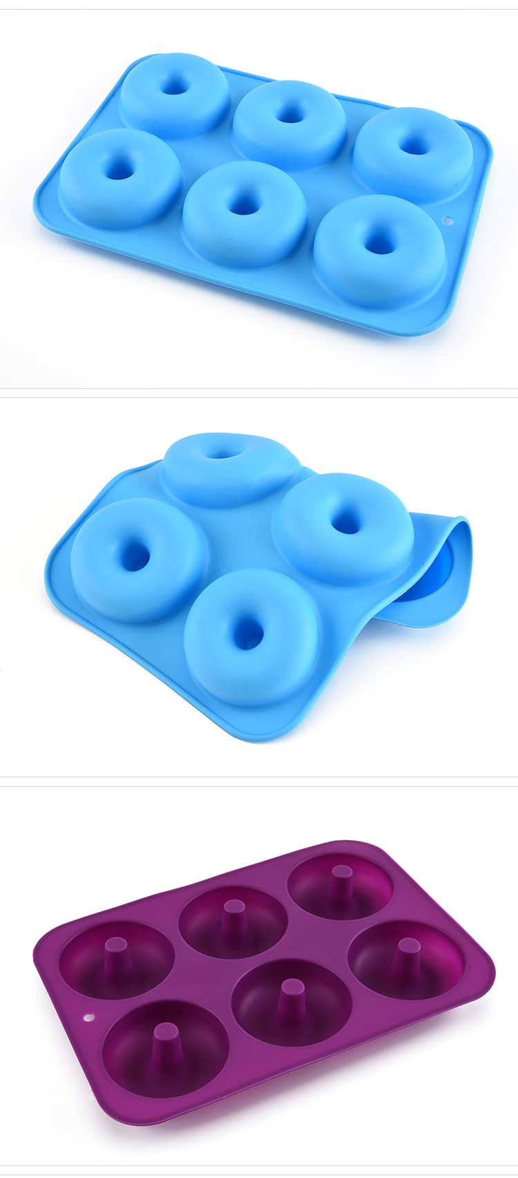 BPA Free 120g 6 Cavity Silicone Cake Molds For Kitchen
