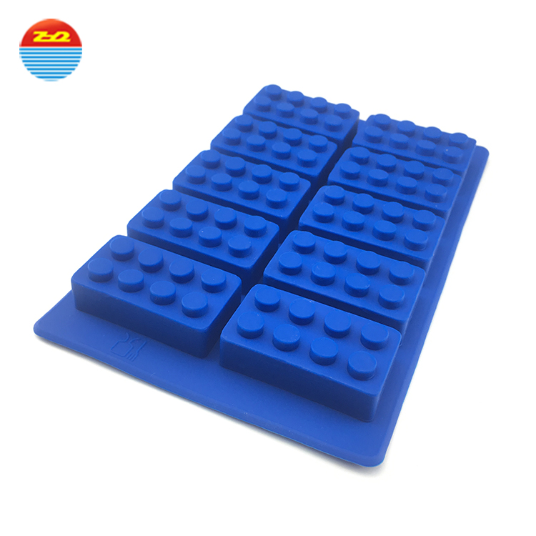 Large wholesale personalized building bricks custom silicone ice cube tray mold