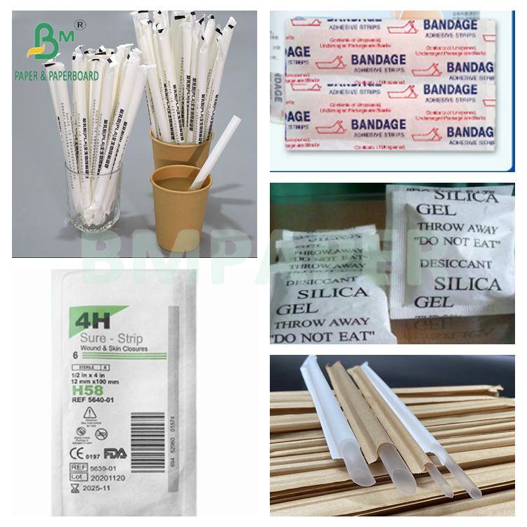 Good Printing Performance 24 28 GSM White Hygiene Wrapping Paper Heat Seal
