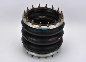 China 360306H-3 Triple Convoluted Industrial Air Spring Plate Dia 347mm Air Bag With Flange on sale