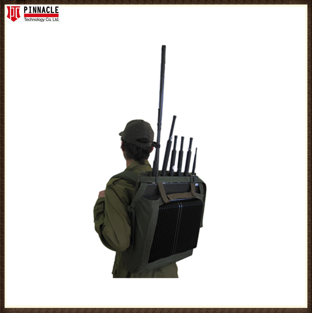 Portable Backpack WiFi GPS Anti Uas Uav Fpv Drone Jammer