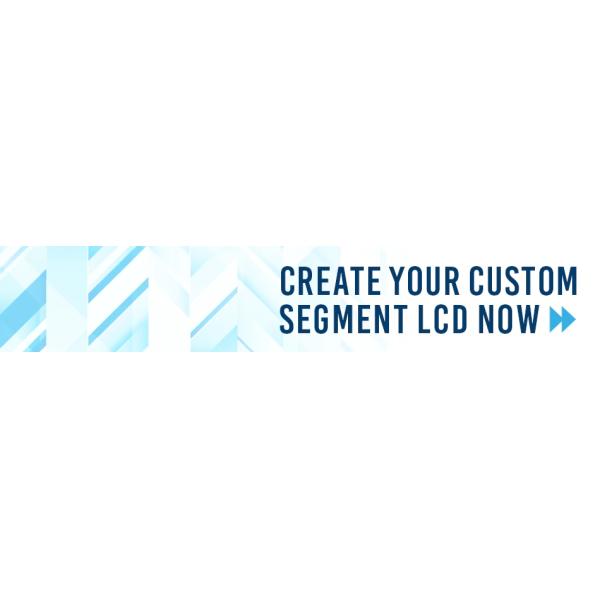 Customized TN Positive Transflective Monochrome Segment LCD Display 3.0V