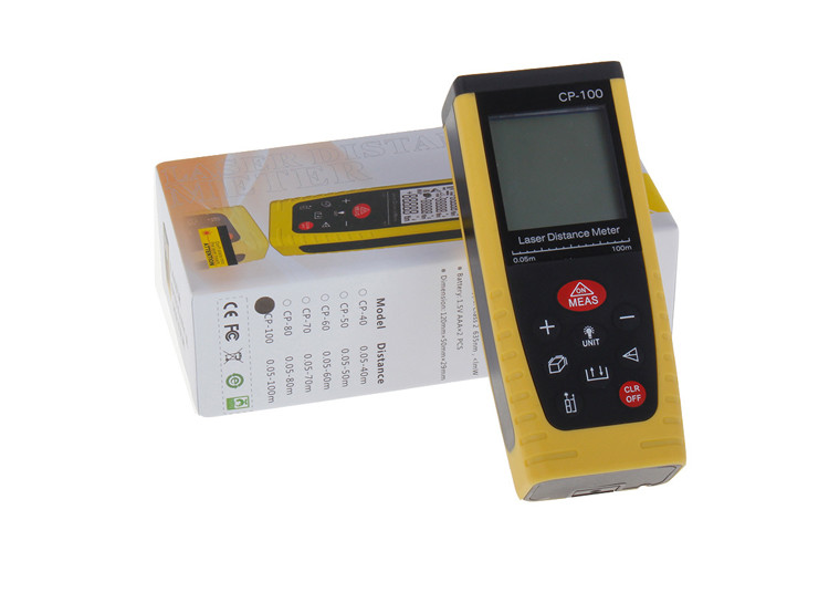100 M Handheld Range Finder Laser Distance Meter 100m Compact Indoors Outdoor