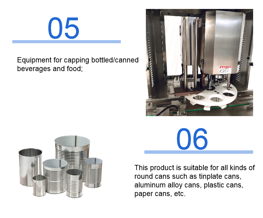 OEM 380V Electric Pork Canned Auto Capping Machine 75pcs/min
