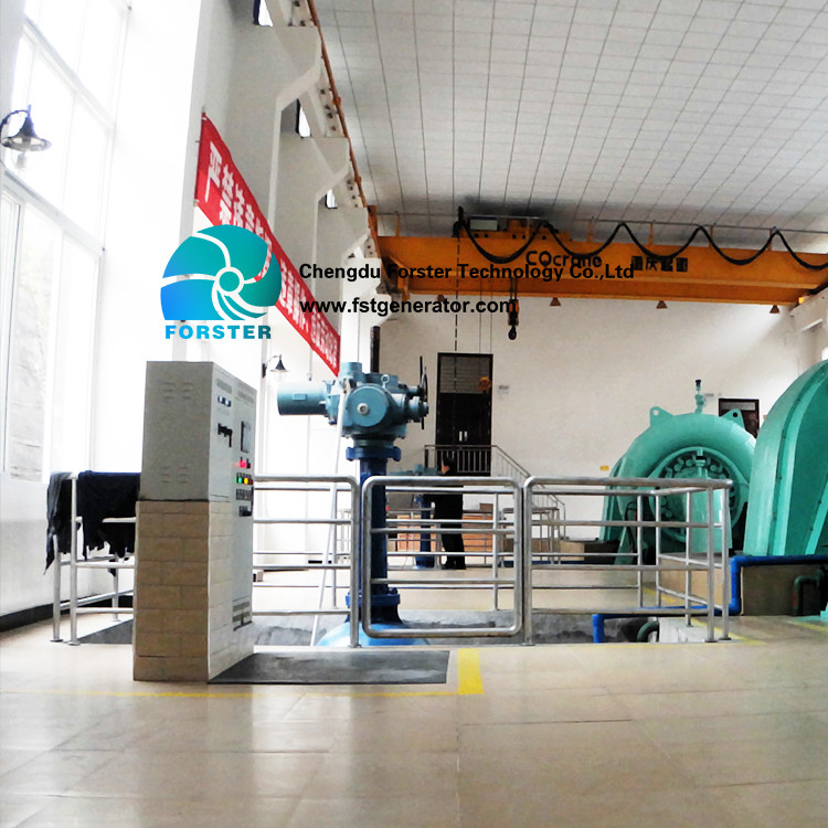 Horizontal Hydro Francis Turbine With Free Energy Excitation Generator And Butterfly Valve