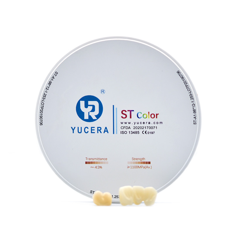 ST Color Pre Shaded Zirconia Blocks Dental CAD CAM System Dental Zirconia Ceramic Blocks