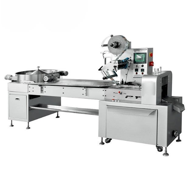 High Speed Automatic Chocolate Mint Candy Pillow Packaging Machine 2.5kw