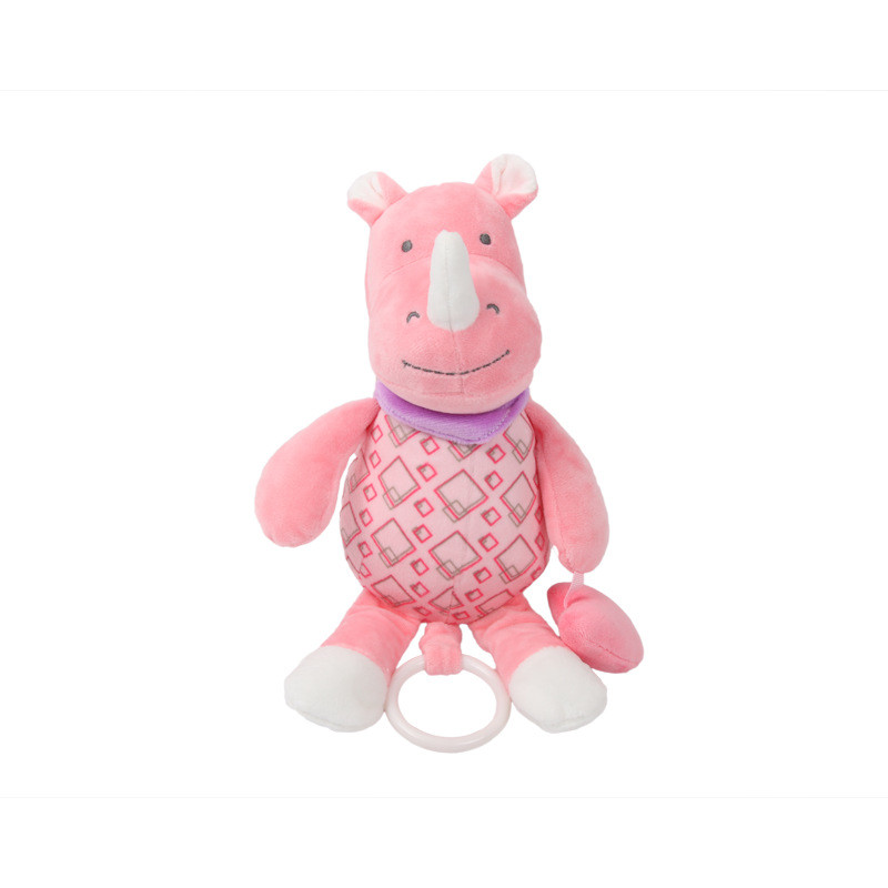 Baby Soothing Music Bell Animal Plush Dolls With Hanging Ring