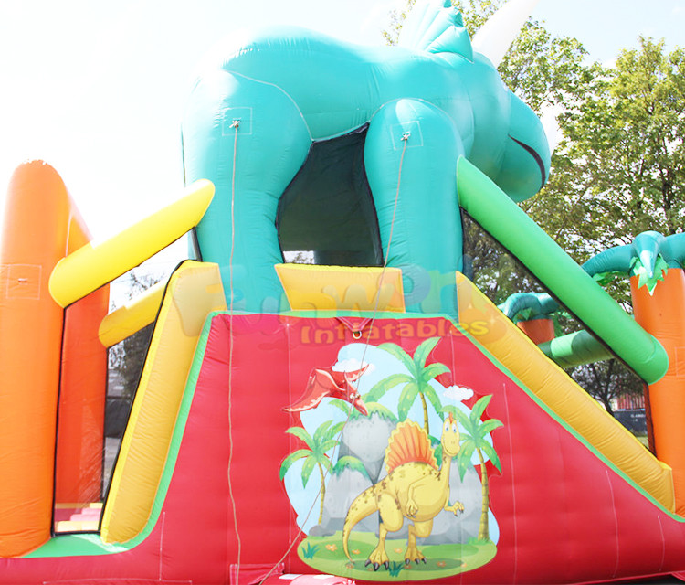 Animal Bounce House Kids Slides Inflatable Obstacle Course