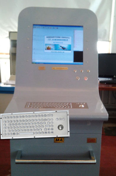 Rugged Metal Computer Keyboard with 38 trackball for Industrial control Kiosk
