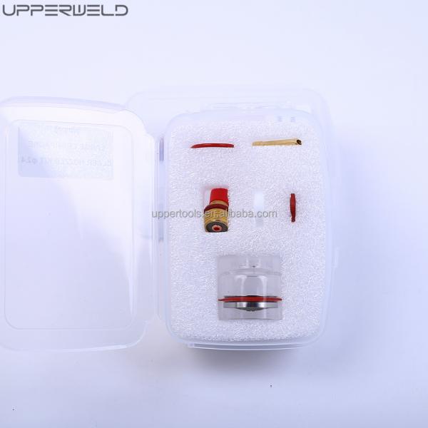 Large Champagne Clear Nozzle Ceramic Gas Lens Collect for Welding Torch Red Color