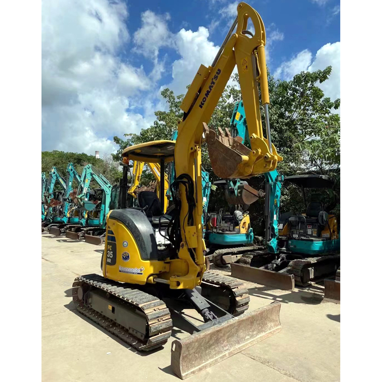 Original Japan Health Condition 3.5 Ton Mini Used Crawler Excavator PC35MR-2 Digger