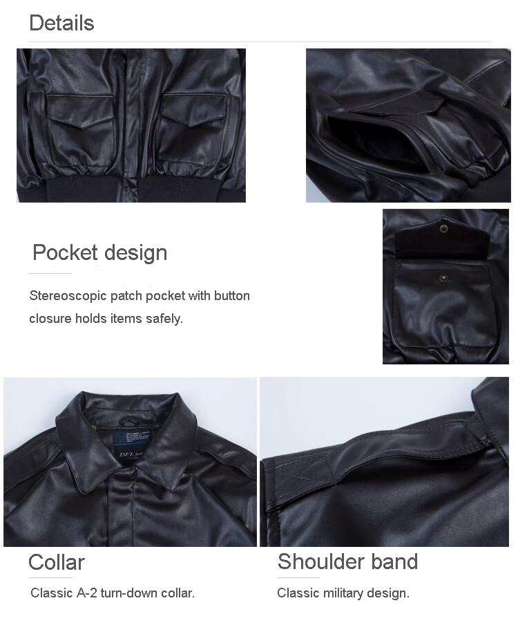 Factory custom motorcycle jackets Fashion blank men ma1 flight leather jacket