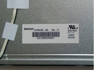 G150XGE-L05 INNOLUX 15.0" 1024(RGB)×768 250 cd/m² INDUSTRIAL LCD DISPLAY