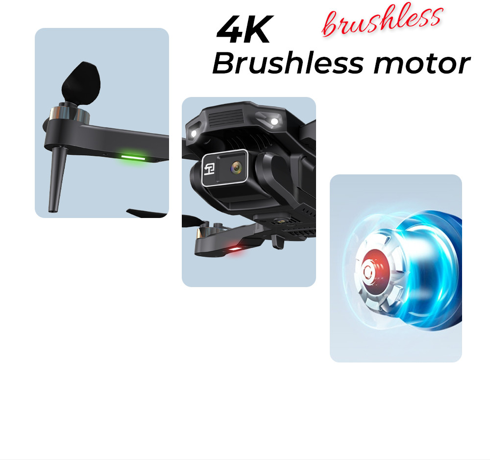 H16 Mini RC Drone HD Camera Wifi Fpv Brushless Foldable Quadcopter Professional Drones Toys for Children 14Y+