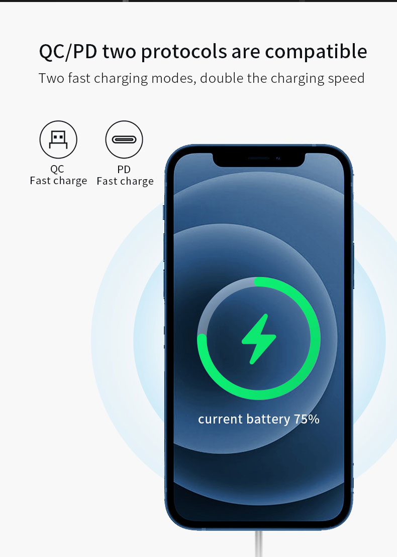 Type C Flat Magsafe Wireless Charger Charging Pad Compatible Iphone 13