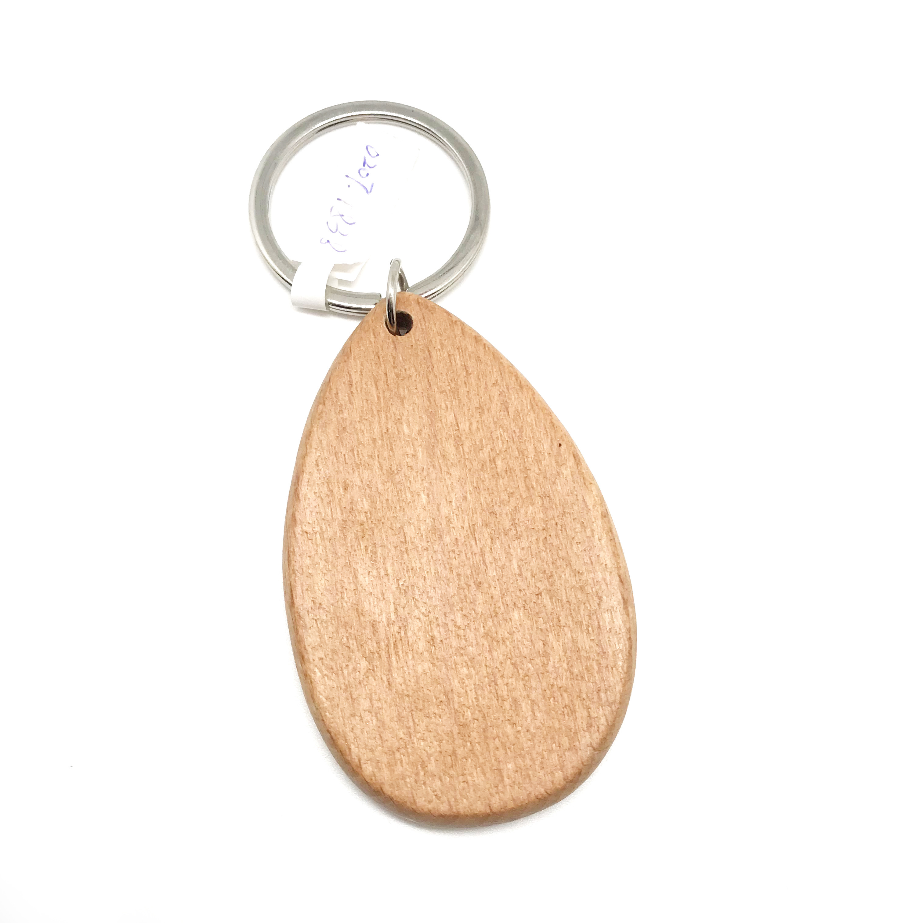 Durability Engraved Wooden Keychain Gift Natural Wood Decoration Piece