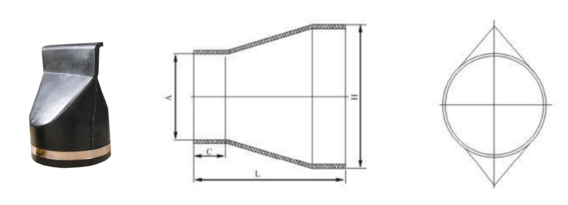 Customizable DN50 PN16 carbon steel clamp blowdown rubber check valve