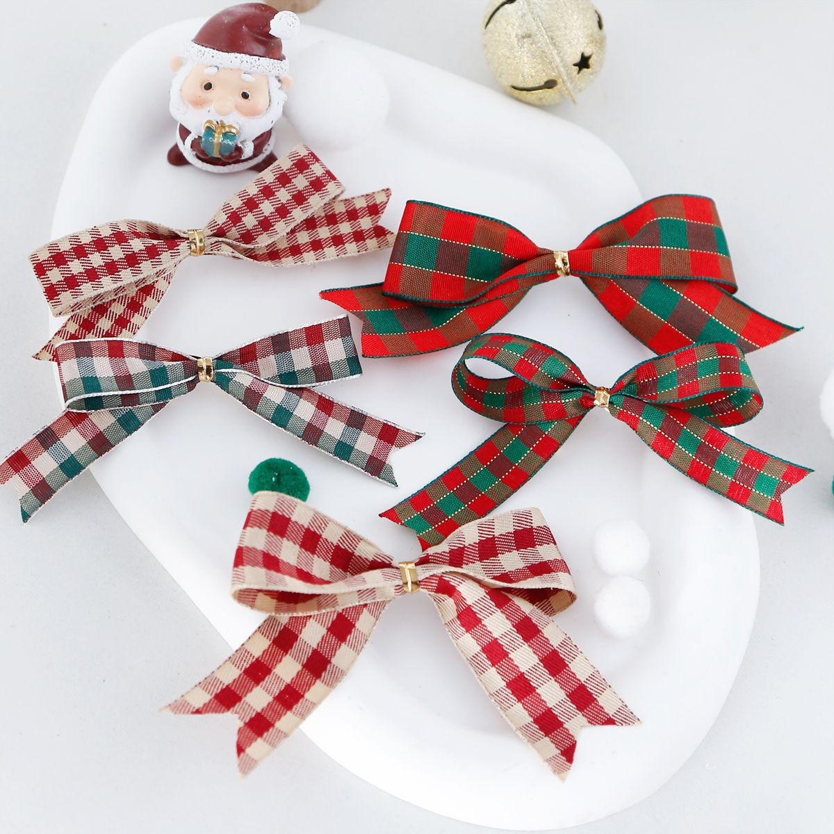 CHRISTMAS LATTICE RIBBON GIFT BOX PACKING RIBBON HANDMADE DIY BOW RIBBON POLYESTER RIBBON