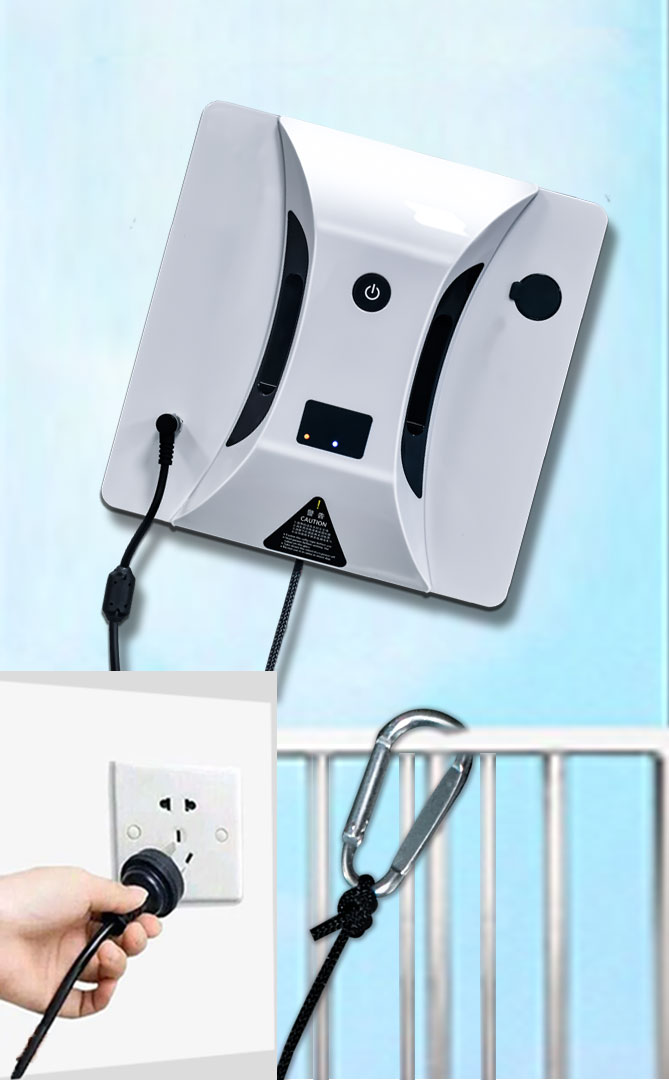 Motorized Smart Window Cleaning Robot For High Rise Buildings Household