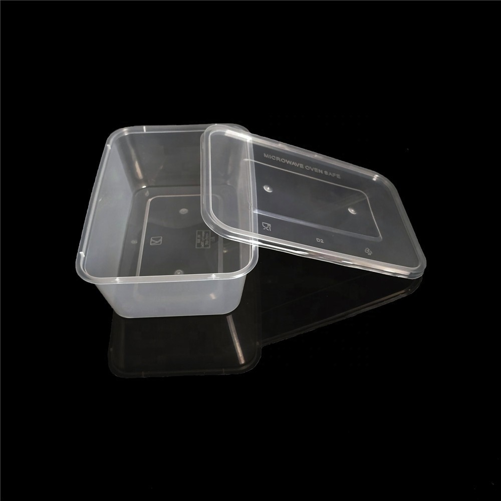 32g 750ml Rectangle Disposable Food Containers With Lids