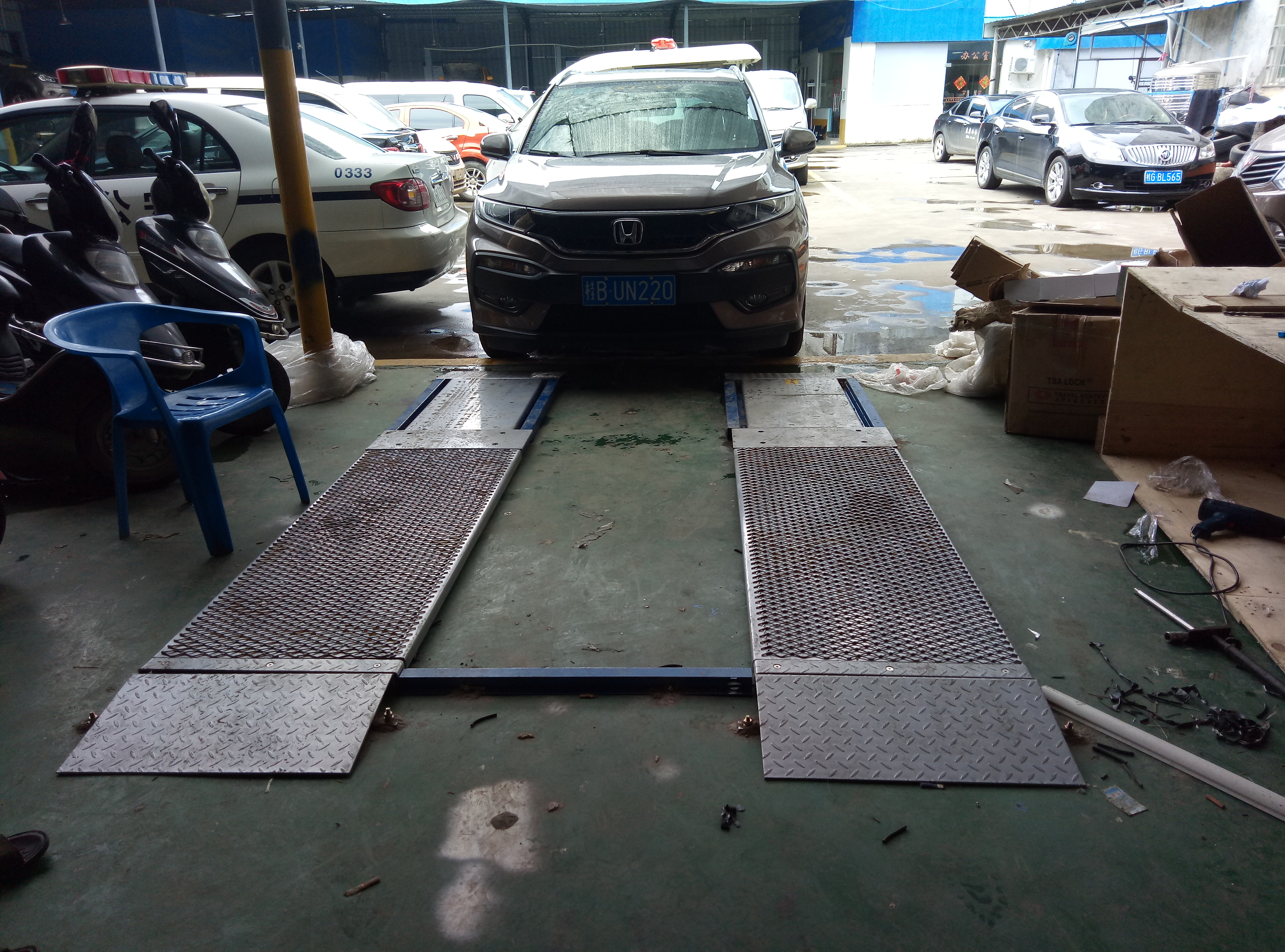 2CTPBH-10 Ultra Flat Plate Brake TesterCar Test Line For Truck Test The Brake Force
