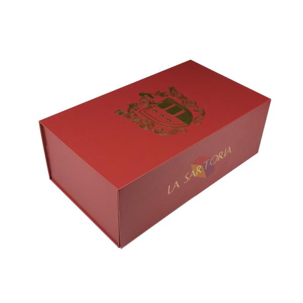 Recyclable Custom Logo Clothing Magnetic Closure Folding Shoes Box Packaging Paper Cardboard