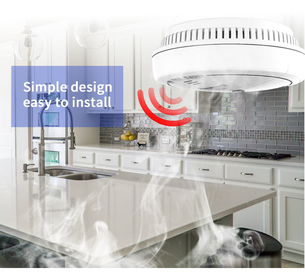 Easy To Install Simple Smart Home Alarm System Detector Battery Operated Phone Control