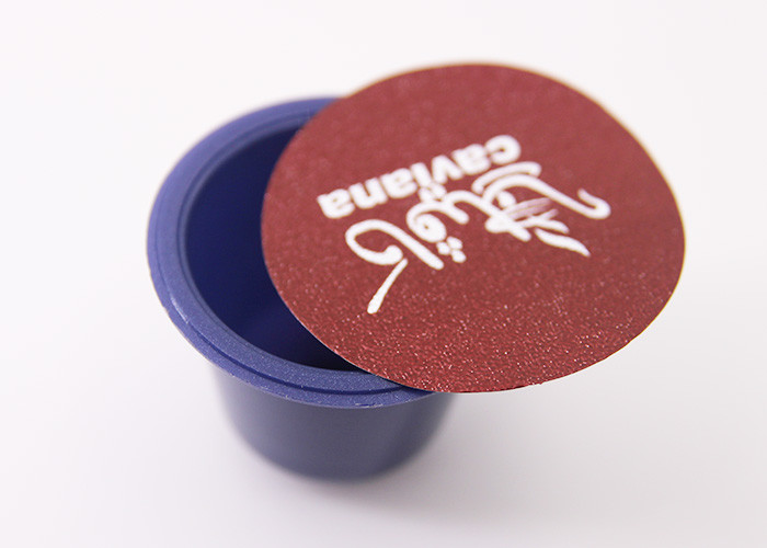 Empty Instant Coffee Capsule Packaging For Espresso plastic Blue