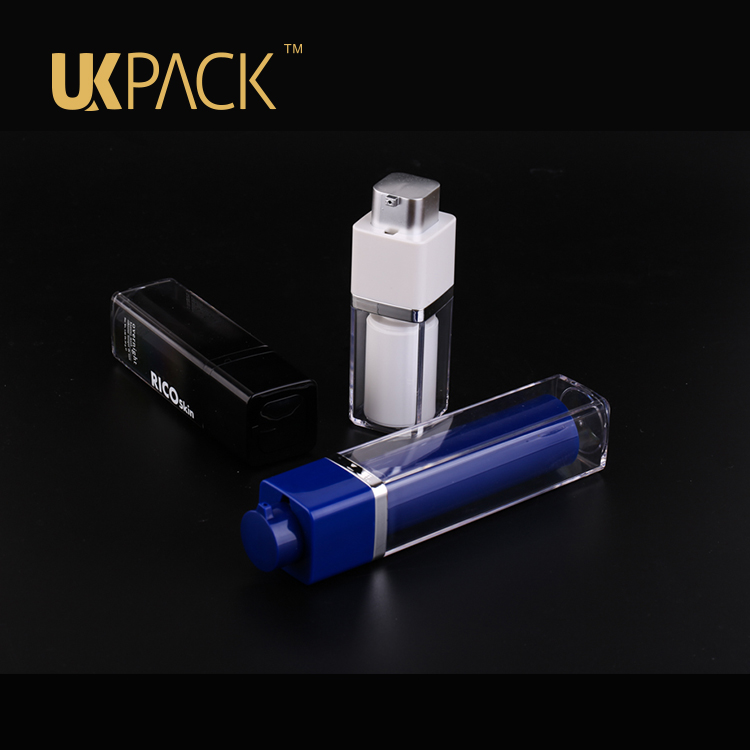 Competitive Price 50ml Rotary lifting PMMA airless pump bottle