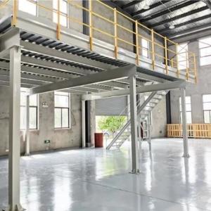Prefab Modular Metal Mezzanine Platform Customized Warehouse Steel Mezzanine