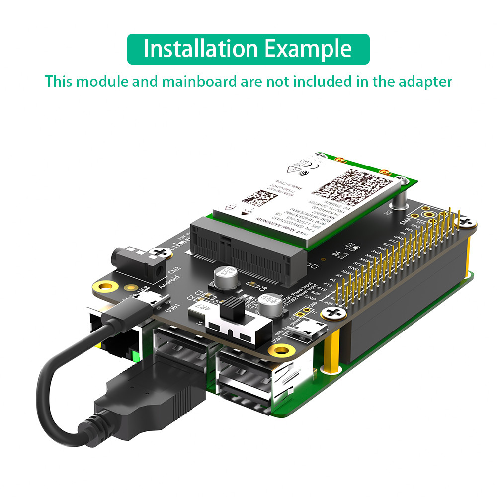 OEM 3G 4G & LTE Base HAT For Raspberry Pi Asus Tinker Board