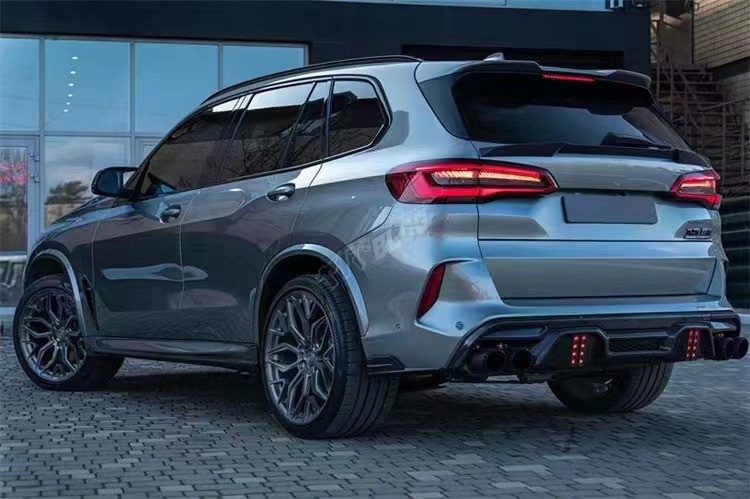 Auto Parts for BMW X5M F95 Carbon Fiber Body Kit X5M F95 Upgraded LD-style Front Shovel Diffuser Spoiler Body Kit