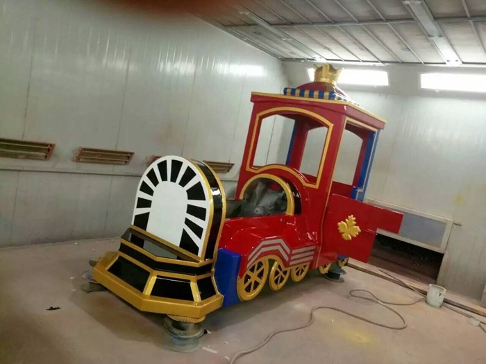 Luxury Cartoon Trackless Train Amusement Ride With Stainless Steel Material
