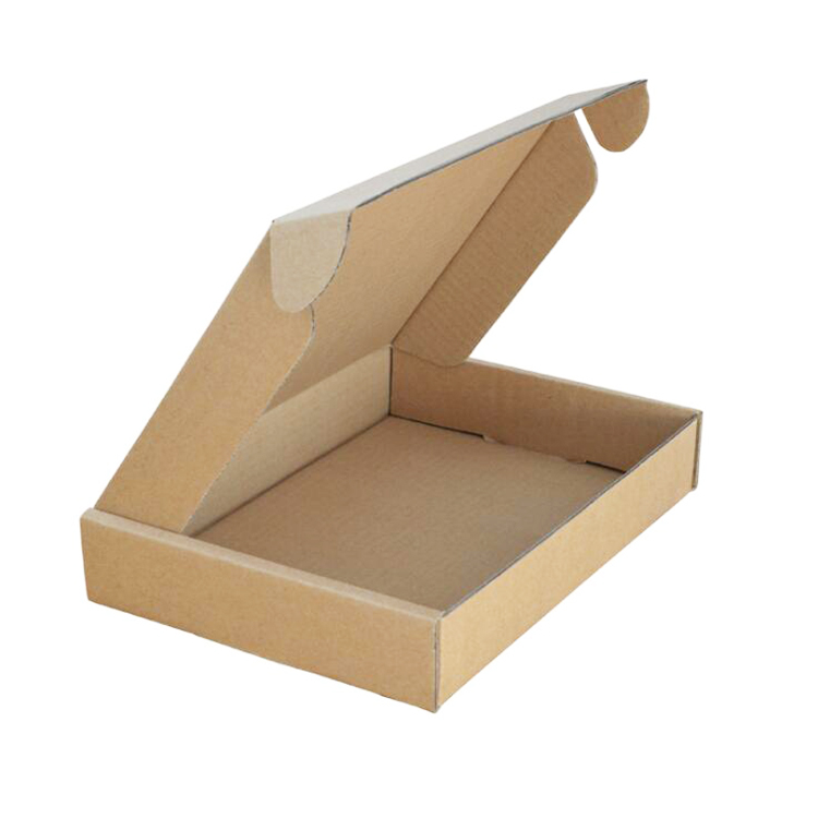 Customized E-flut Natural Brown Color Corrugated Shipping Boxes