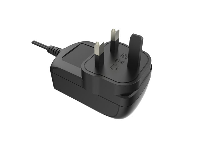 Black UK Plug Wall Mount Power Adapter 12V 2A With CE EMC Approvals