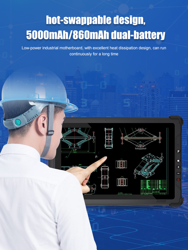 ODM/OEM 10 inch Capacitive Screen Industrial 4G NFC Tablet Computer for Warehouse