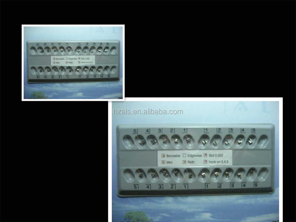 Bulk Orthodontic Bracket Braces Metal Mesh Base Mini Braces MBT 022 345