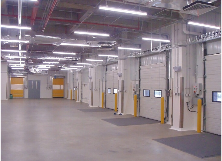 Automatic Vertical Lifting Industrial Sectional Doors Polyurethane Foam Insulation