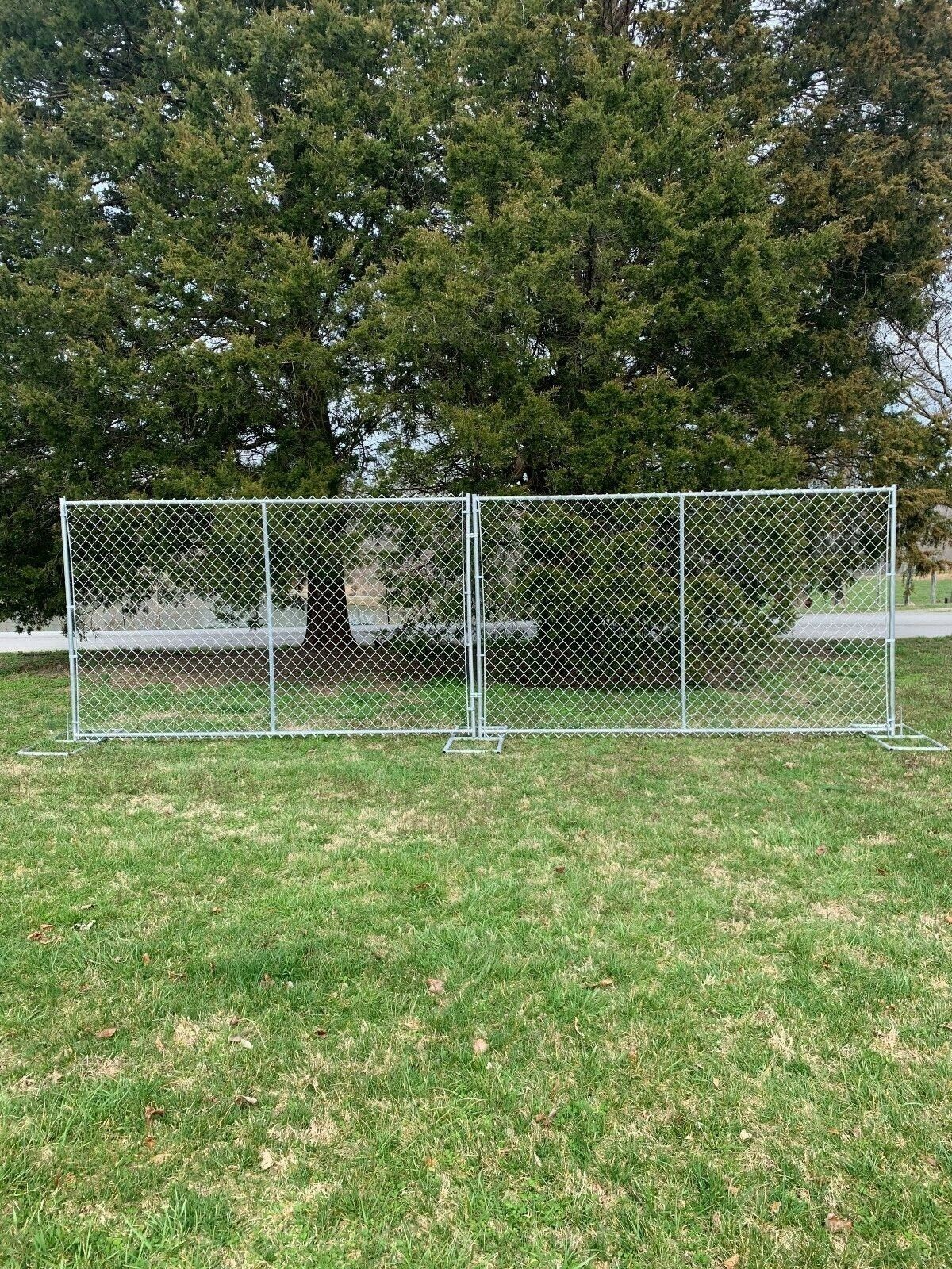6ft X 12ft Temporary Fence Panel Hot Galvanized Chain Link Construction