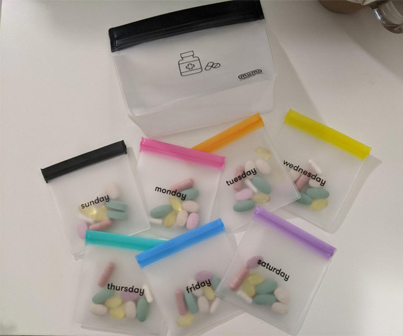 Mini Disposable Peva k Packaging Bag For Pill 0.1-0.5mm Thickness