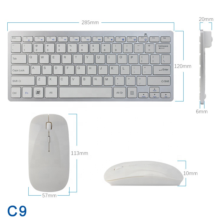 Home Office Slim Keyboard Mouse Set Wireless With Long Service Life