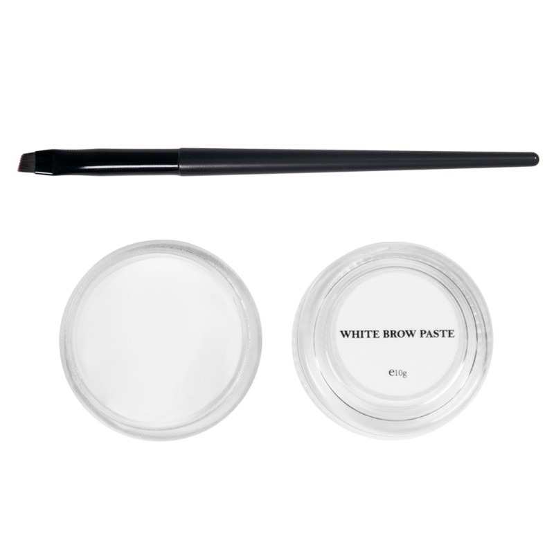 white brow paste