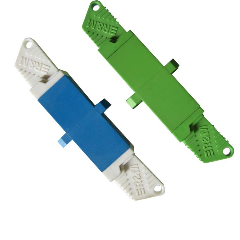 E2000 PC Fiber Optical Adapter metal / plastic housing ROSH certificated