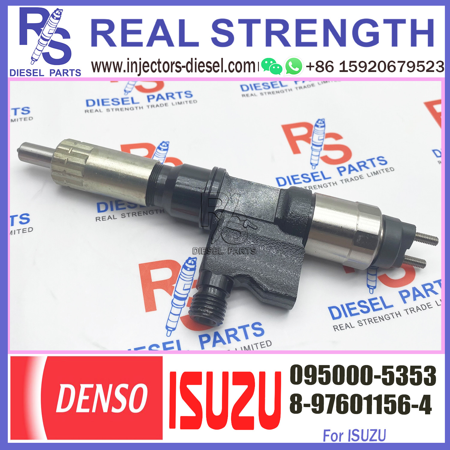 COMMON RAIL FUEL INJECTOR 095000-5350, 095000-5351, 095000-5353, 8-97601156-4 FOR ISUZU 4HK1 ENGINE