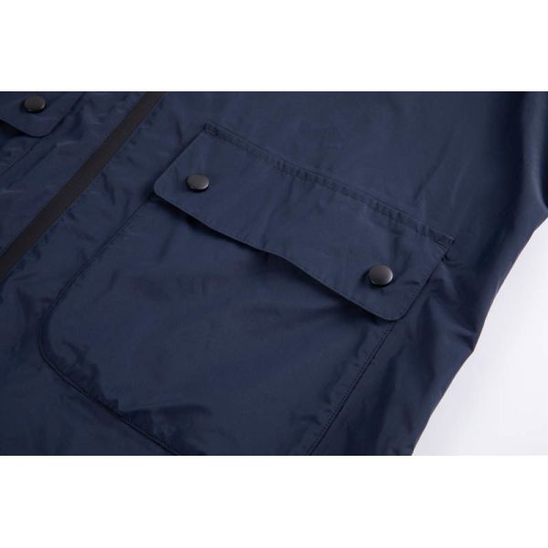 Navy Water-repellent Wind-resistant Lightweight Rain Coat for Outdoor Activities