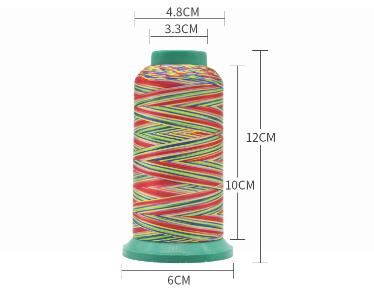 Shoes High Tenacity Rainbow Color Polyester Cotton Embroidery Nylon Sewing Thread OEM ODM