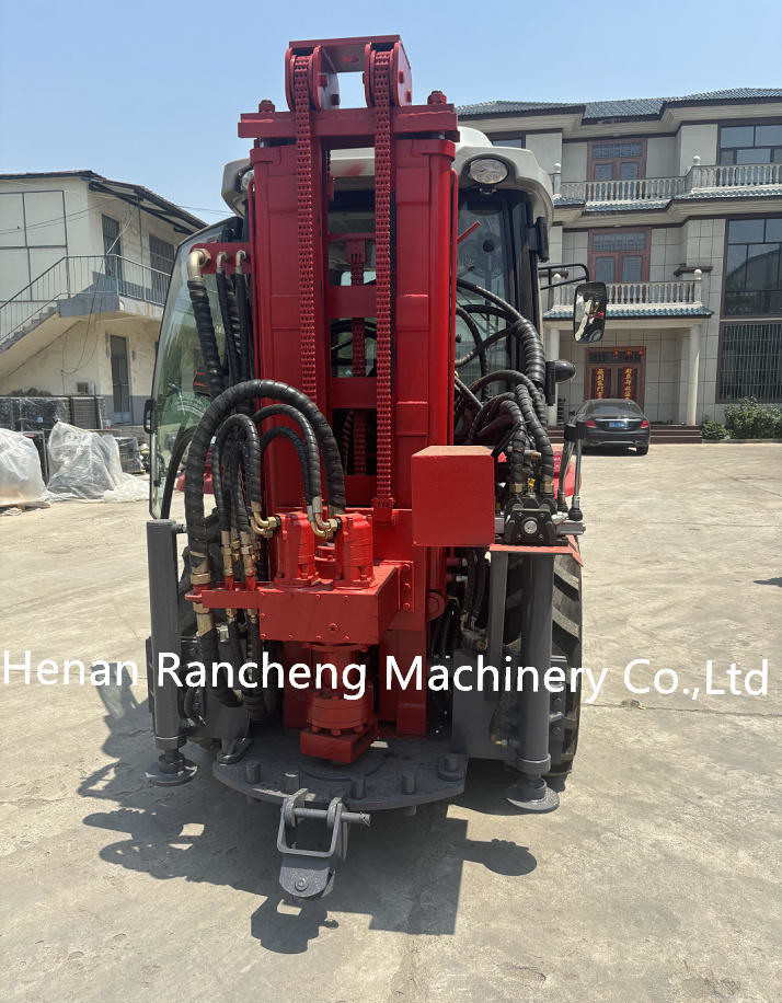 260m Full Hydraulic Trailer Mounted Water Well Borehole Drilling Rig Machine For Mud And Air Drilli