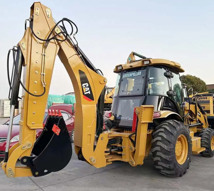 Second Hand Wheel Cat 420F Loader Excavator Digger Cat Backhoe Loader Used