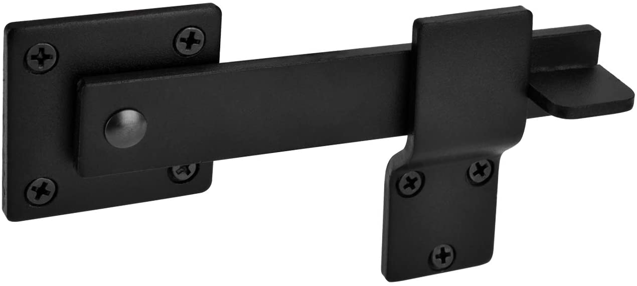 Reversible & Durable Sturdy 6" Farm Flip Fence Gate Latch, Barn Door Lock Flip Latch Hardware, Rustic Gate Lock for Cabinet